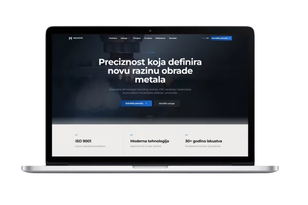 CNC Lasersko rezanje - web stranica