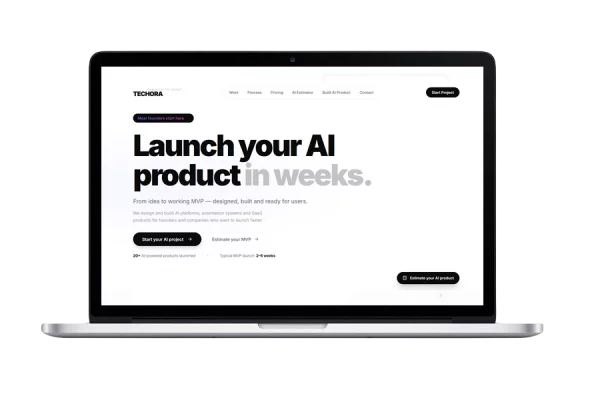 Techora AI - web aplikacija